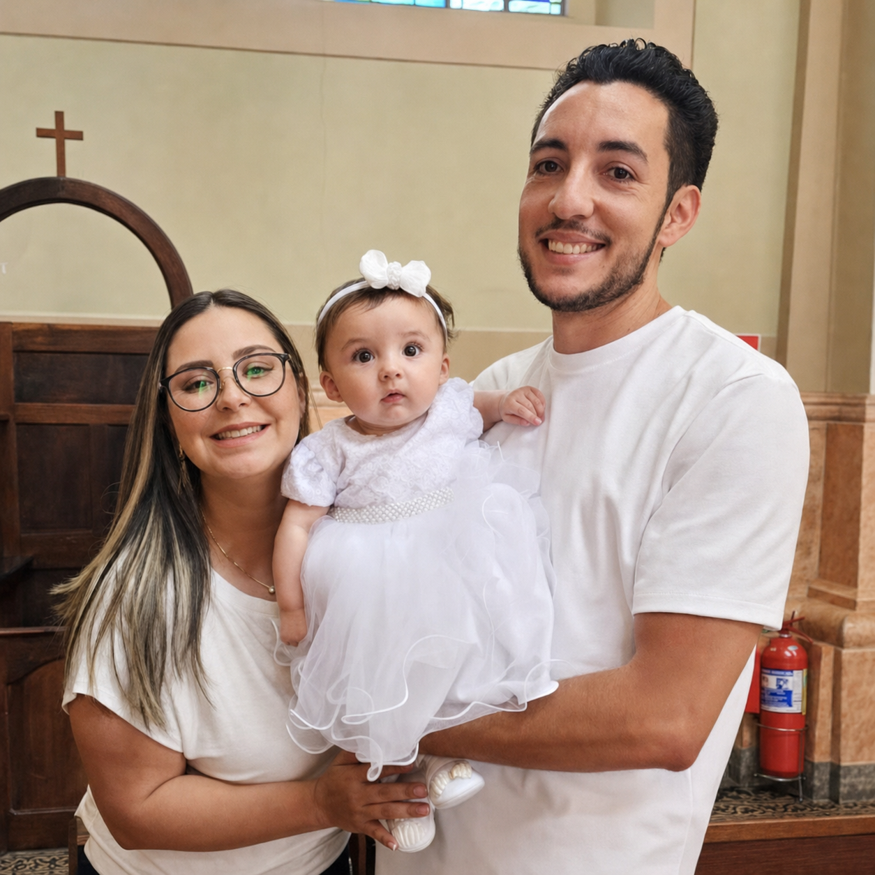 Fernanda, William e sua filha